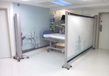 INFECTION CONTROL ISOLATED CARE Quickly create partitioned spaces for patient isolation,