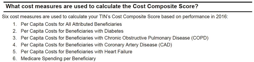 What cost measures are used to