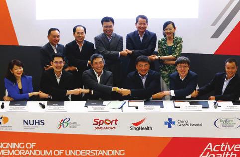 Read more on Page 5 Strategic partnerships for better health NHGP, together with four other public health institutions, signed a Memorandum of Understanding with Sport Singapore to promote healthy