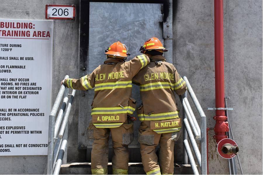overview of first responder career opportunities. In addition to the demonstrations, cadets participated in training activities as it relates to job duties they can perform as a Junior Firefighter.