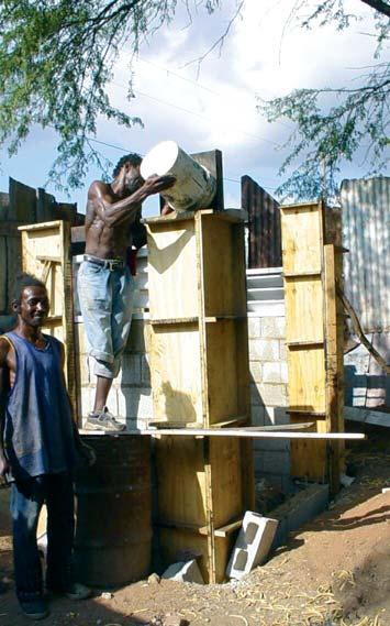 Major construction activities 1) 100 new sanitation units consisting of
