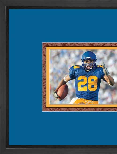 Add even more customized details to your framed sports memorabilia with Crescent Accents. Choose from three sports-themed textures that will add distinction to your framing designs.