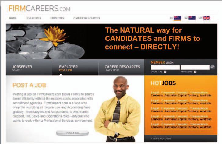 FIRMCAREERS is exclusively for FIRMS to advertise directly to candidates not a repository for agency published vacancies.