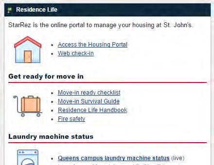 have access to the online housing portal by logging