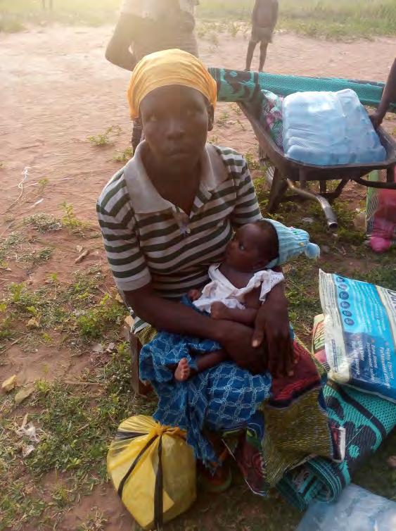 Forgotten Humanitarian Emergency:: Making a difference in 45 days 7 Below: Shulumshima with her two month old baby Case study Food for the baby After losing her husband and provider for the young