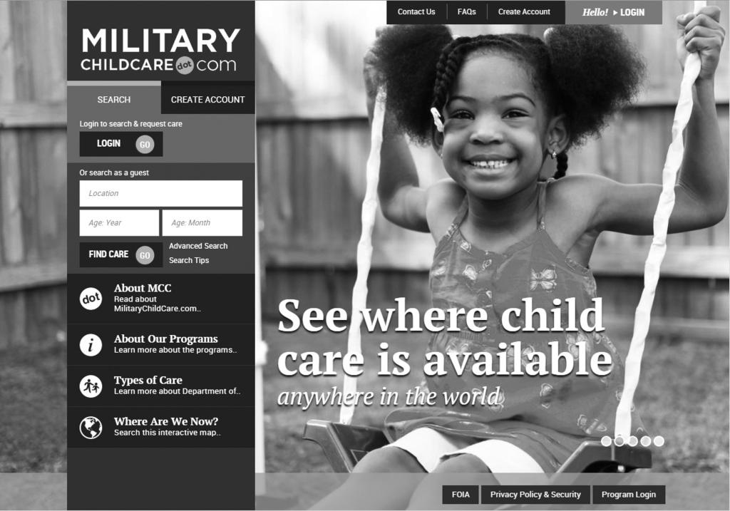 News DOD launches child care website By Terri Moon Cronk DOD News WASHINGTON As military families move frequently and face a host of concerns, finding child care can be one of the greatest