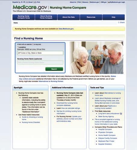 Nursing Home Compare Since 2008, Abt Associates has worked closely with CMS to develop implement, refine and support the Five-Star Quality Rating System for nursing homes that is part of CMS s