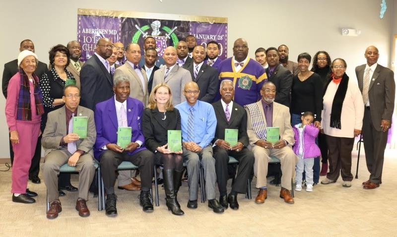 February Book Dedication IOTA NU CHAPTER OF OMEGA PSI PHI FRATERNITY DONATES BOOKS TO LIBRARY Abingdon, Maryland the Iota Nu chapter of Omega Psi Phi Fraternity made a generous donation of books to