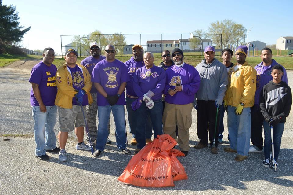 April Highway Clean-Up Brothers of Iota Nu cleaning up Edgewood Park Brothers of Iota Nu cleaning up local highway Edgewood, Maryland 16 April 2016.