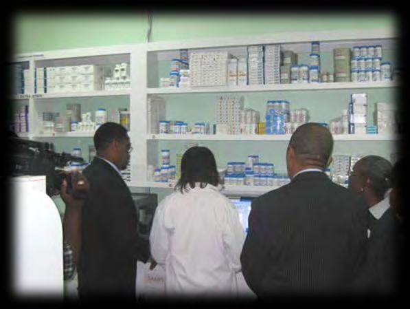 The Pharmacy Department expanded at the Rand Memorial Hospital to provide a much needed waiting area, office