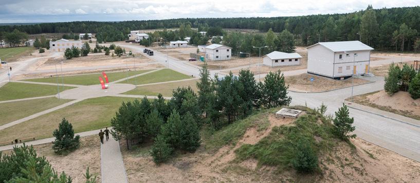 IMPROVEMENT OF TRAINING FACILITIES New modern Urban Warfare training facility for national and international combat training, first such centre in the Baltic region, opened 2016 in Pabradė.