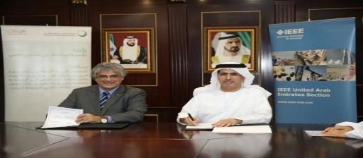 IEEE UAE Section Newsletter December 2014 7 IEEE UAE Events DEWA signs agreement with IEEE The Dubai Electricity and Water Authority (DEWA) has signed an MoU with the IEEE to exchange knowledge and