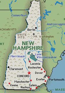 New Hampshire New Hampshire and Maine: settled about the same time as Rhode Island but for primarily economic reasons.