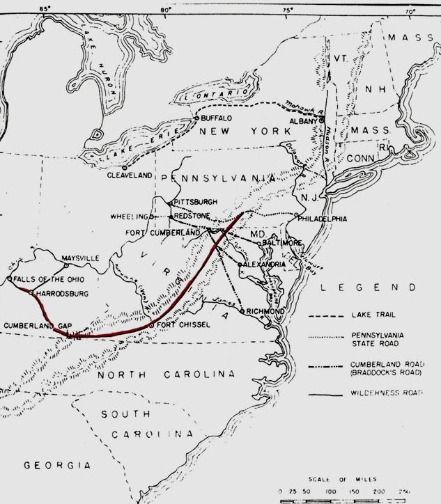 1784 Virginia ceded claims north of the Ohio River Major Migration Routes in Ohio Country 1786 Anglican Church