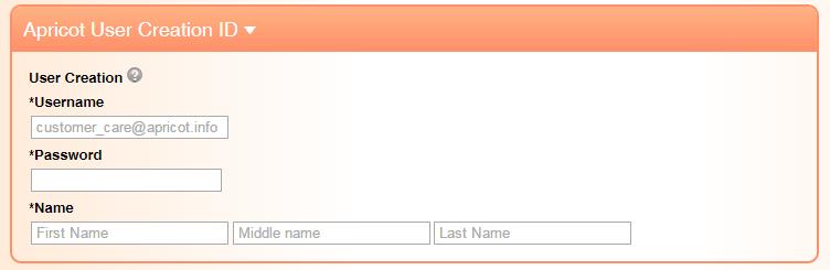 At the end of the form you will be asked to create a username and password.