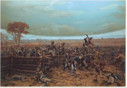 succeeded in defeating the Creeks in March of 1814 at the