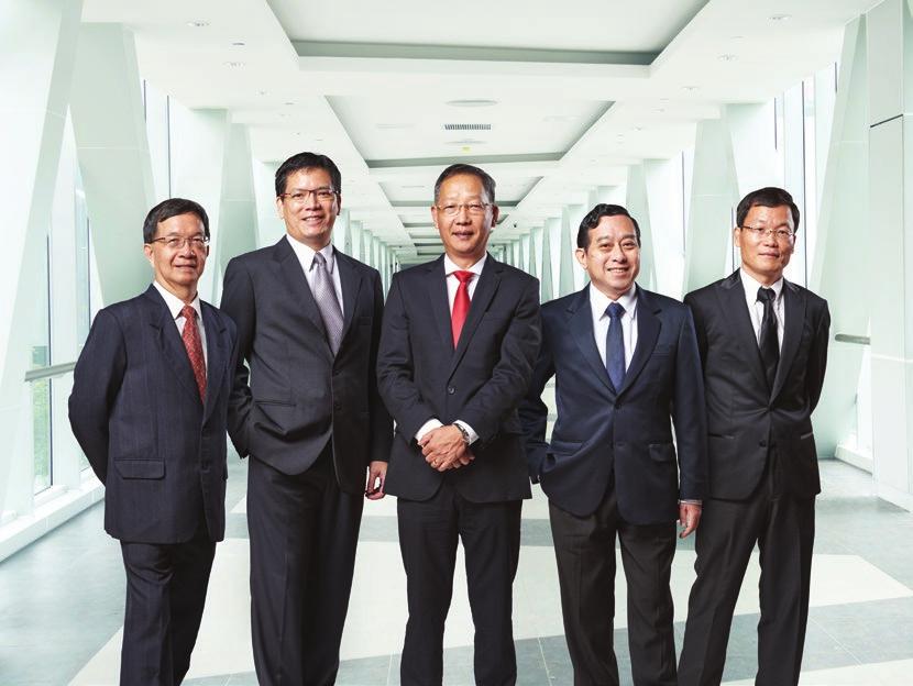 BOARD OF DIRECTORS From left: Yuen Sou Wai, Kong Chee Keong, Chu Sau Ben, Soon Ai Kwang and Xu Ruibing CHU SAU BEN Executive Chairman and Chief Executive Officer Mr Chu was appointed to the Board on