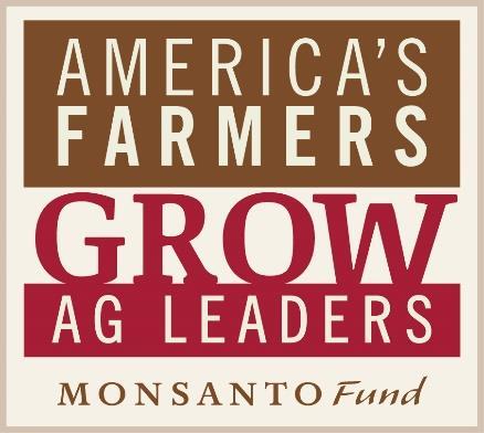 America s Farmers Grow Ag Leaders Scholarships Presented by the Monsanto Fund ELIGIBILITY: Pursuing a degree or certification in specific areas of agriculture; human nutrition; food services;