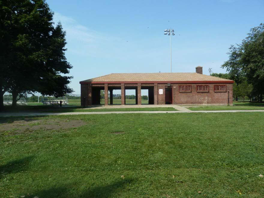 4. Calumet Park Pavilion: The Calumet Park Pavilion consists of a covered eating area with restroom facilities. 5.