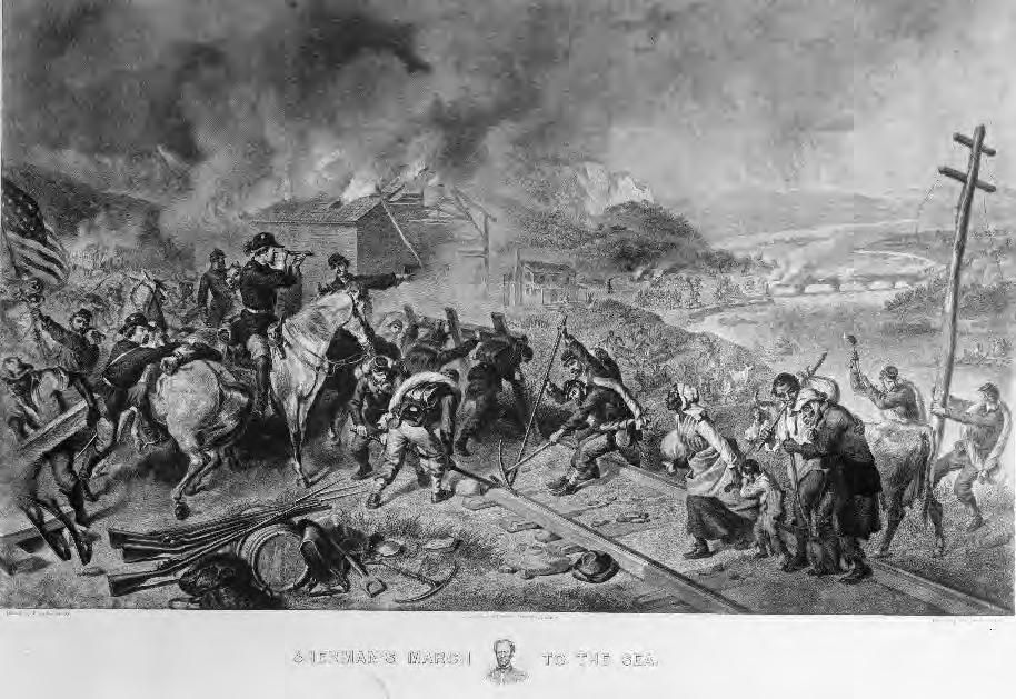 CW7.1 Images and Descriptions of the Civil War (page 15 of 23) Category 4: DESTRUCTION (continued) Image 4C: Sherman's march to the sea The brutality of Sherman s march has a permanent place in