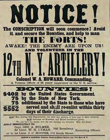 CW7.1 Images and Descriptions of the Civil War (page 23 of 23) Category 7: GROWTH OF THE FEDERAL GOVERNMENT Image 7A: Notice of Conscription, 1863-1865.