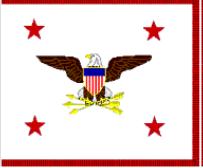 are red and white (Figure 2.28.). Figure 2.28. Assistant Secretary of Defense Flag. 2.25.12. General Counsel, Department of Defense.