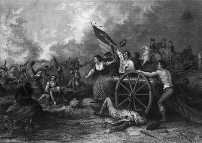DOCUMENT 3 Bettman/CORBIS Molly Pitcher at the Battle of Monmouth (undated steel engraving) 3a.
