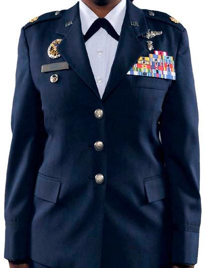54 AFI 36-2903 18 JULY 2011 Figure 4.8. Women s Service Dress Uniform. 4.10.1.1. Officer Rank Insignia.