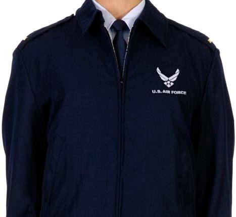 AFI 36-2903 18 JULY 2011 83 embroidered on the jacket at the Airman s expense (http://www.trademark.af.mil/symbol/embroidery/index.asp). The jacket may be worn with or without an insulated liner.