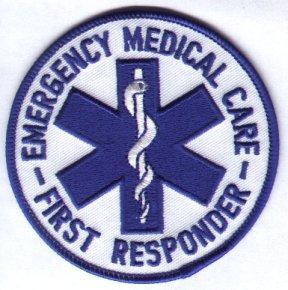 EMR/First Responder Patch that has matching Pin Option 1 for Non State First Responder programs ARC, ECSI and ASHI.