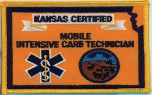 or  State Certified AEMT Patch for KS AEMT s may be worn on left arm position 3 of shirt and