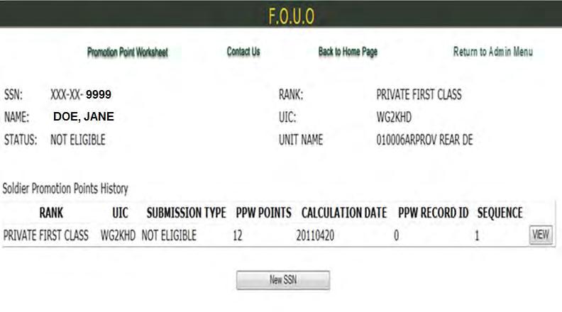 Private through Private First Class PPW 1. Repeat steps 1-3, see figures 15-17 for integrate Soldier onto the HQDA List. 2.