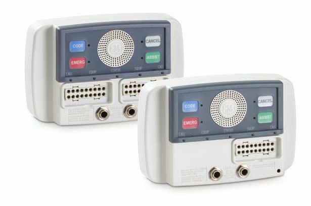 Easily customized button labels for different functions Audible tones and LEDs that let staff and patients hear and see when a button has been pushed Integrated call cord, pillow speakers, bed and