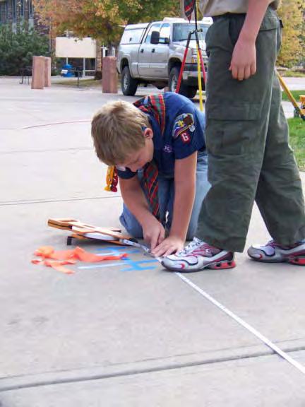 SUCCESSFUL ENGINEERING OUTREACH DAY The ASCE Northern Colorado Branch organized and produced another very successful Webelos Engineering Badge Day in mid-october.