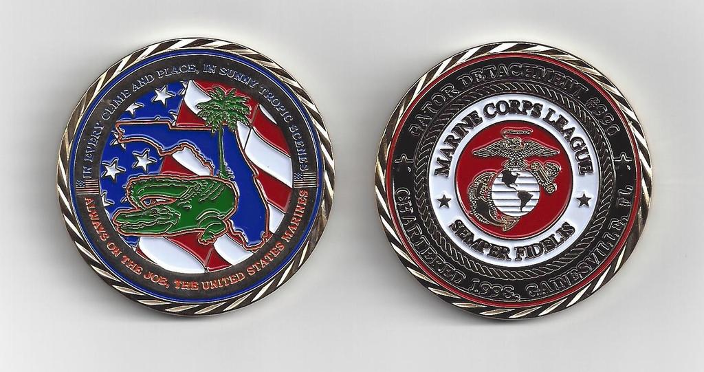 GATOR ALMAR Page 2 Gator 990 Detachment Activities MCL Gator Detachment 990 Challenge Coins Available 2017 MEETINGS & EVENTS MARCH 6 MCL-VVA SOCIAL 16-19 Gator Nationals 21 MCL Staff Meeting 25 Medal