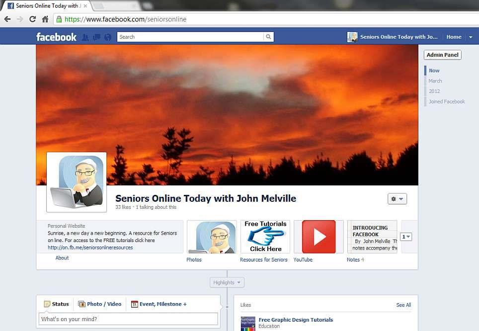 Seniors online Seniors Online Facebook Page 1.