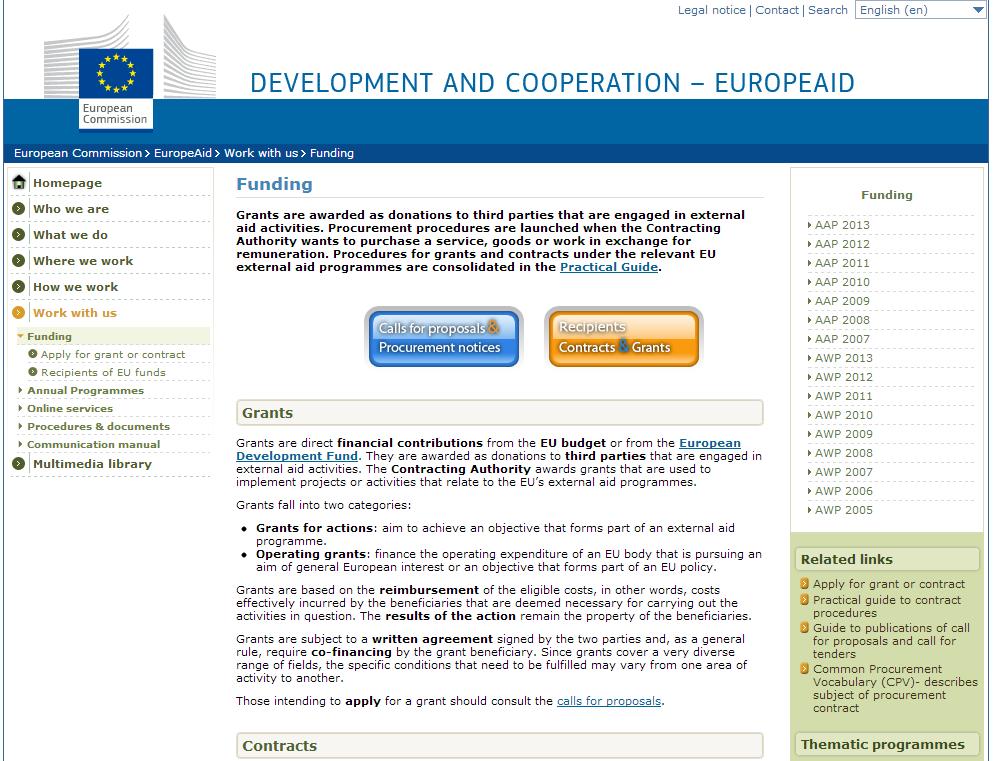 Where to find tender opportunities? http://ec.europa.