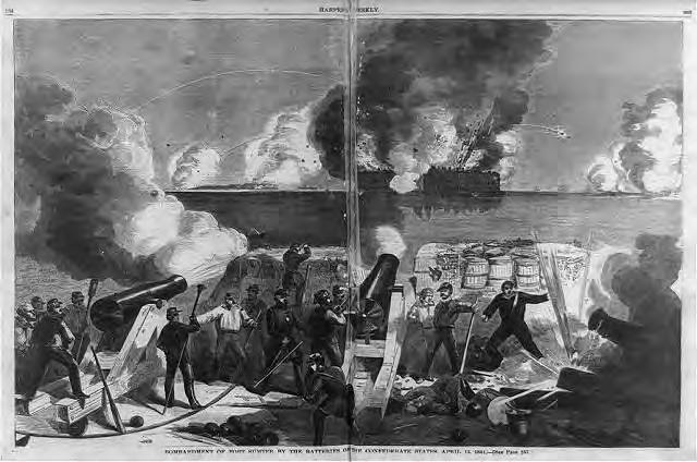 CW3.4.1 Civil War Battle Stations Fort Sumter (April 12, 1861) Fort Sumter was a federal fort in Charleston Harbor, South Carolina, that needed additional supplies in April of 1861.