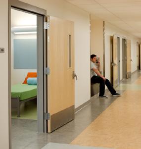 This provided space for patients to move into, so their existing buildings could be demolished.