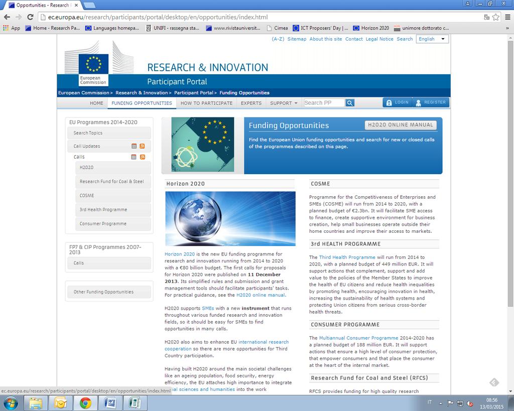 H2020 Calls Flag the Marie