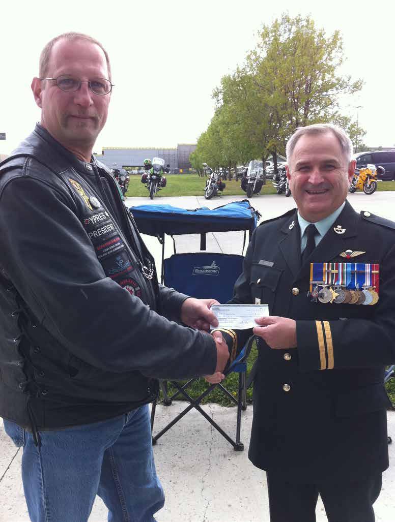 3 rd CAV Works with PPCLI Museum Regimental Adjutant, Capt Dumas, receives a donation on behalf of the Regiment from Mr Klaus Rimke, President of the 3 rd CAV Ypres Unit By Capt Rick Dumas The CAV