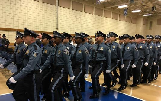 The graduation, held at the Monmouth County Police Academy on Nov.