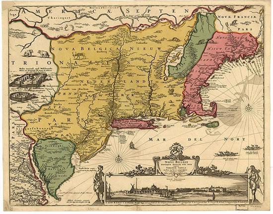 The colony was called New Netherland, and included parts of modern-day New York and New Jersey.