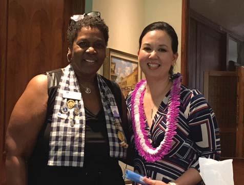 Waikiki Wireless Soroptimist International of Waikiki Foundation, Inc. May 2017 3 Mahalo to Senator Jill Tokuda Senator Jill Tokuda was the May Program Meeting speaker.