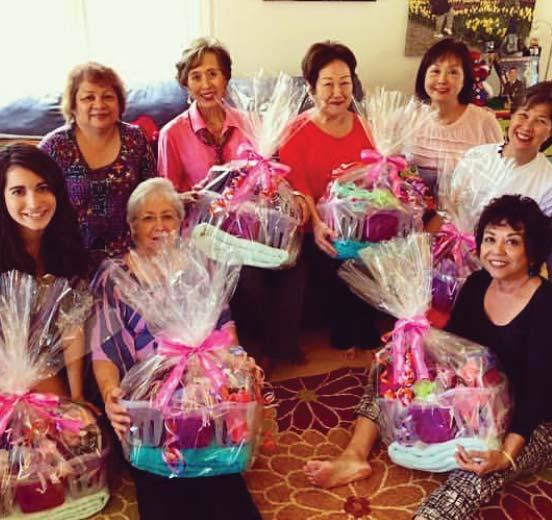 were wrapped as a Mother's Day gift for the women at our adopted Shelter.
