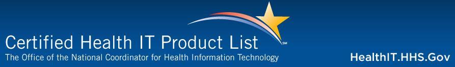 Certified Health IT Product List ONC maintains on-line list of certified EHR products.
