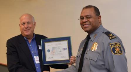 Patriot Award Presented to outstanding: Supervisors Managers Bosses Chief of Police Earl L. Cook, City of Alexandria (Va.) Police Department (r.