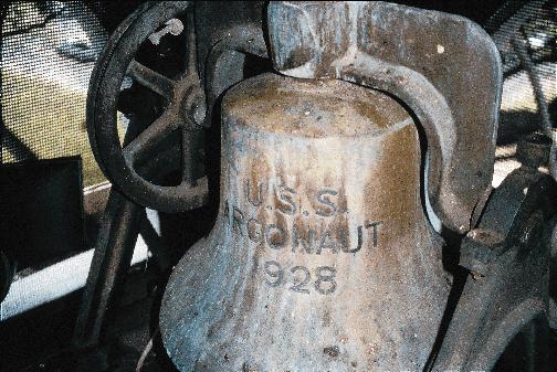 P a g e 3 BELLS Left Behind The ship's bell of USS Argonaut (SS-166) - lost in combat in 1943 - still serves at the chapel of the Submarine base, Pearl Harbor The year 2000 saw two occasions - one a