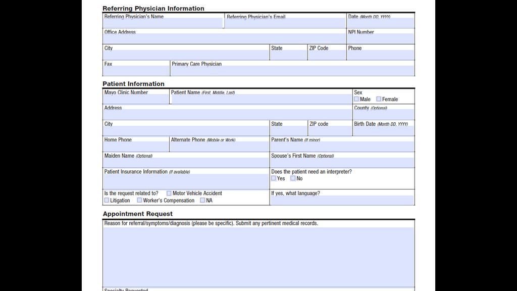 Connected Care 2B Example Note: This is just an example of a form. Documentation requires 3 deidentified examples.