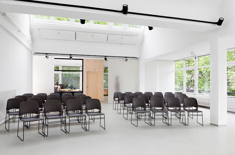 Event Space A lofty, spacious room for your inspiring events, innovative workshops, press conferences, networking, product launches and more.